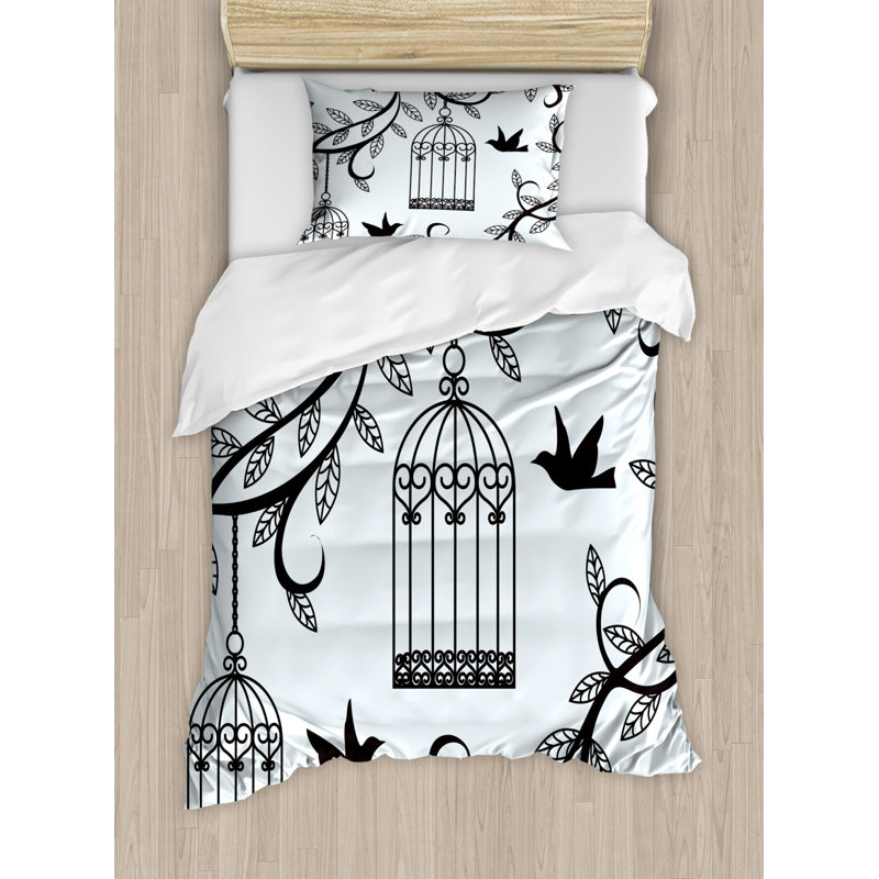 East Urban Home Birds Duvet Cover Set Wayfair